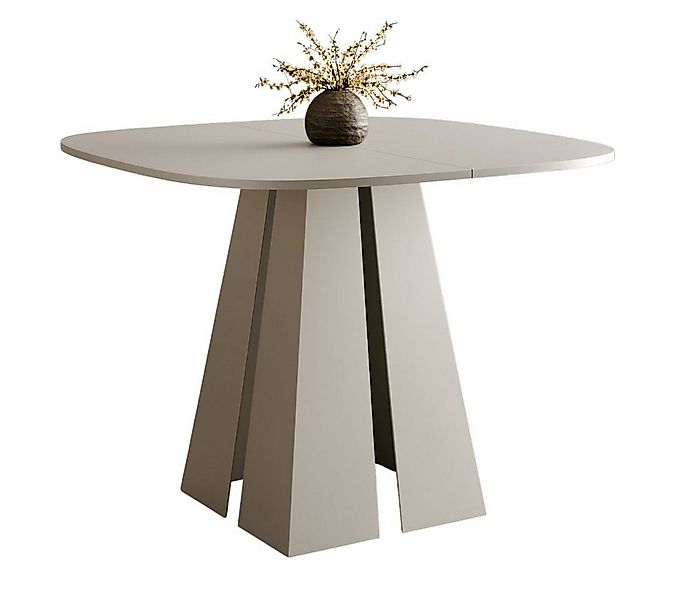 Compleo Esstisch Ø: 100cm oder 120 cm, Minimalistischer Tisch im Japandi-St günstig online kaufen
