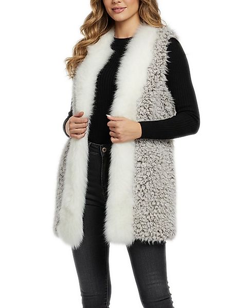 dy_mode Fellimitatweste Kuschelige Damen Kunstfell-Weste Teddyfell-Optik He günstig online kaufen