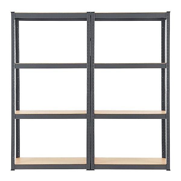 Juskys 2er Set Lagerregal Easy 160 x 80 x 40 cm Grau günstig online kaufen