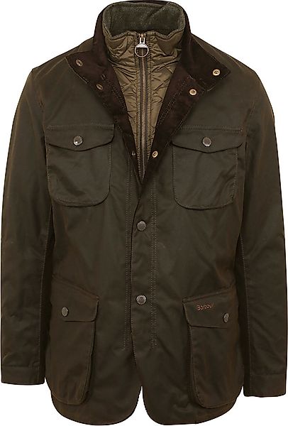 Barbour Wachsjacke Ogston Olive - Größe M günstig online kaufen
