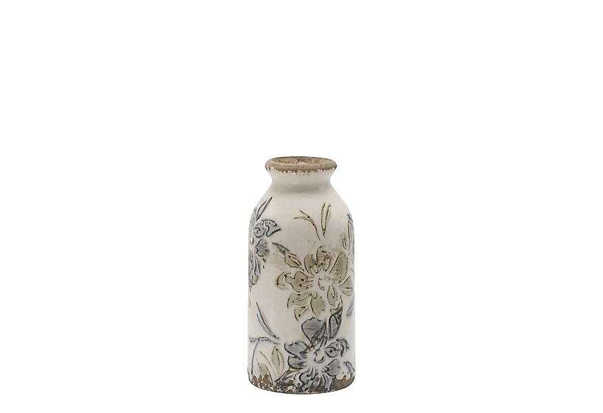 Chic Antique Tischvase Chic Antique * Croix Flasche Vase H15,5/D7,5 cm crem günstig online kaufen