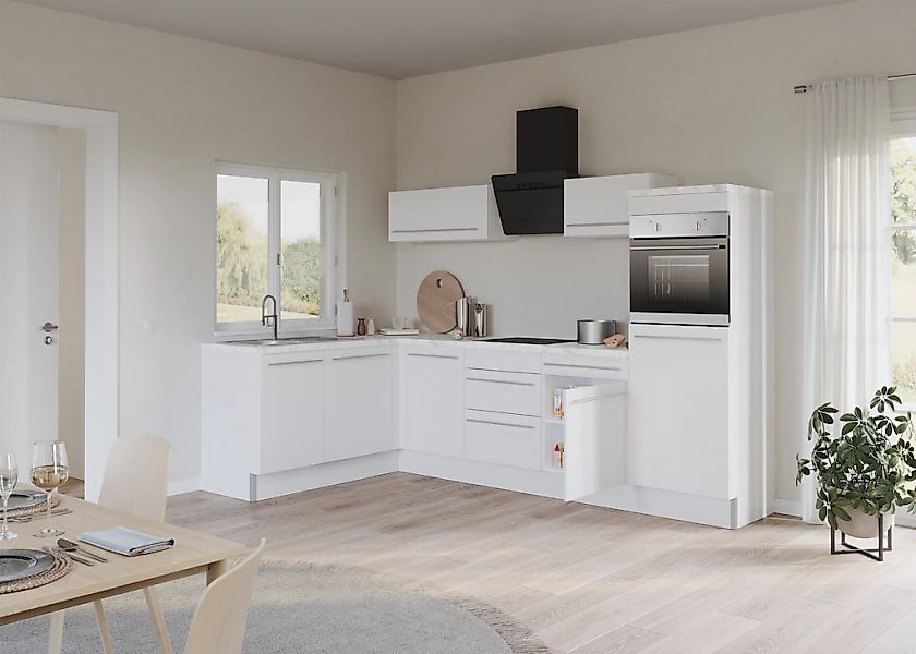 KOCHSTATION Küche »KS-Bern2« Stellmaße 295 x 175 cm, wahlweise mit E-Geräte günstig online kaufen