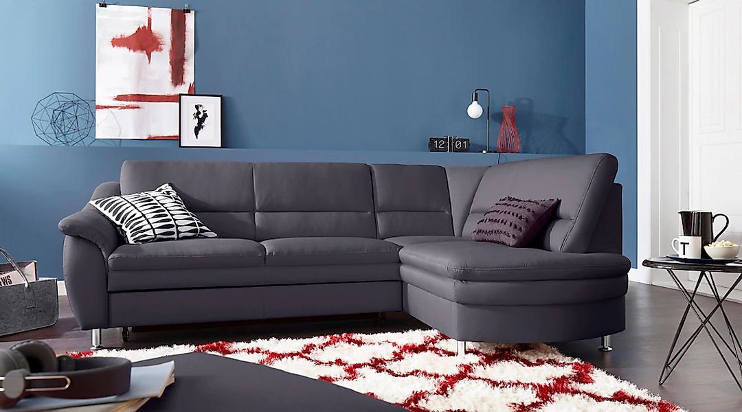 sit&more Ecksofa "Cardoso L-Form" mit Federkern, wahlweise mit Bettfunktion günstig online kaufen