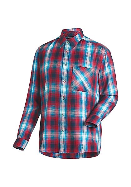 Maier Sports Funktionshemd "Claas" Herren Hemd, langarm Karohemd für Outdoo günstig online kaufen