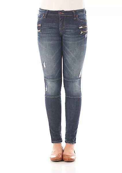 Please Damen Jeans P99F-LAV1128 - Skinny Fit - Blau - Dark Blue Denim günstig online kaufen