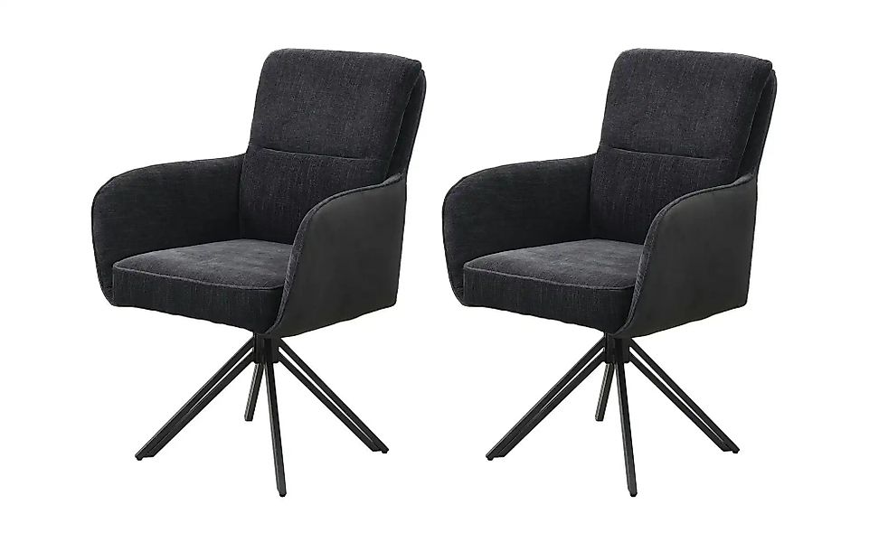 by Living Stuhl 2er-Set   ¦ schwarz ¦ Maße (cm): B: 62 H: 94 Stühle > Esszi günstig online kaufen