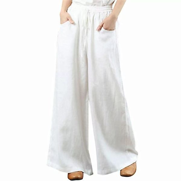 KIKI Loungepants Einfarbig Pants Straight Bein Hose Damen Sommer Lang Baggy günstig online kaufen