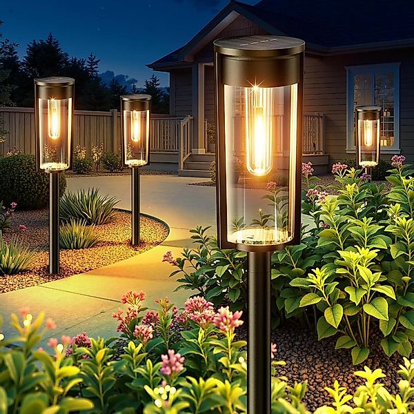 BlingBin LED Solarleuchte Garten Solarleuchten FüR günstig online kaufen