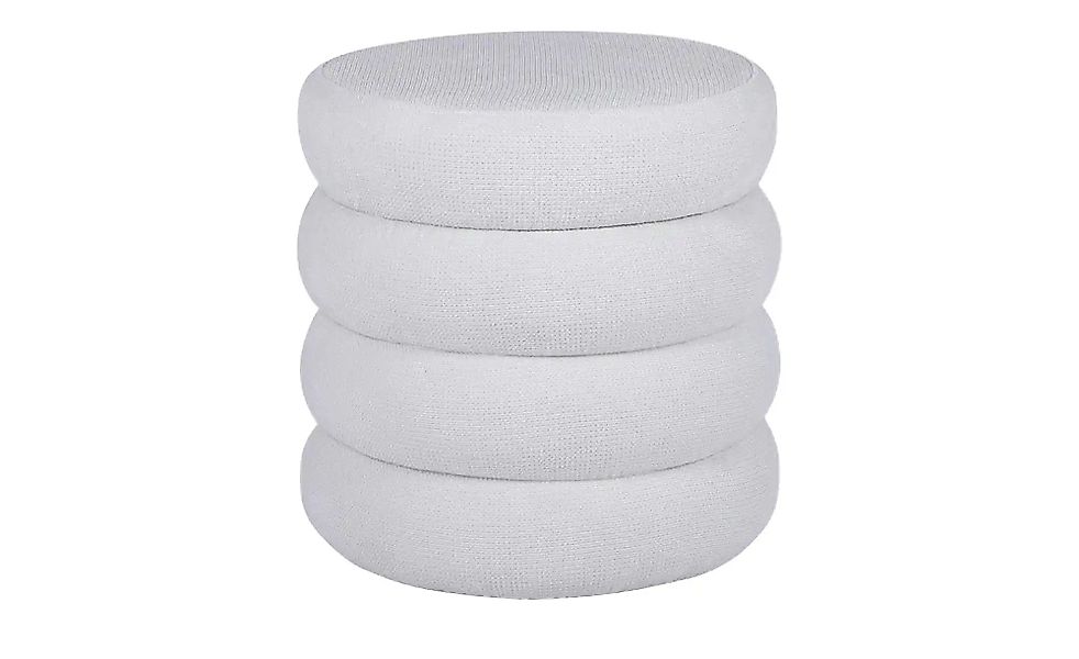 Polsterhocker  Viconovo ¦ creme ¦ Maße (cm): H: 43  Ø: 43 Polstermöbel > Ho günstig online kaufen
