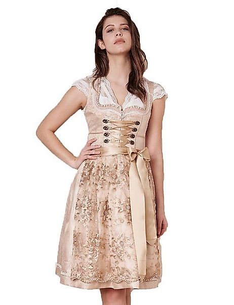 Krüger Madl Dirndl 'Kailia' Spitzenschürze 417565, Natur 60cm günstig online kaufen