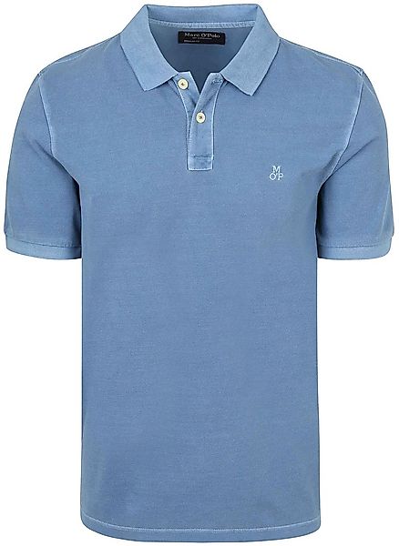 Marc O'Polo Poloshirt Piqué Provincial Blau - Größe M günstig online kaufen