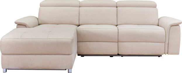 PLACES OF STYLE Ecksofa "Pareli, L-Form, 259cm,m. Recamiere, Echtleder, Kun günstig online kaufen