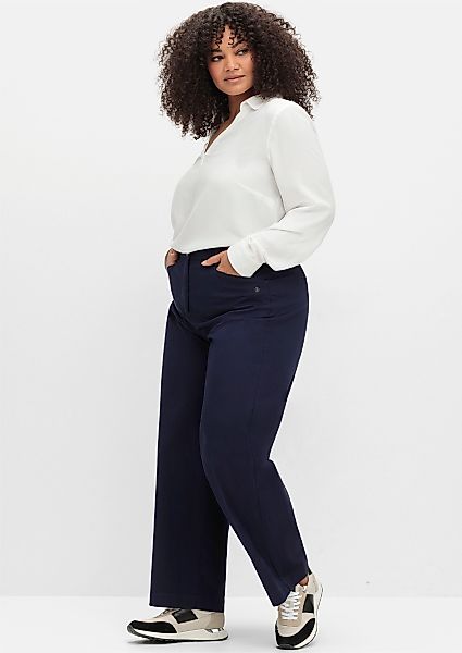 Sheego Jerseyhose Hose lang Innenbeinlänge ca. günstig online kaufen