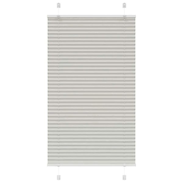 vidaXL Plissee Hellgrau 75x150 cm Stoffbreite 74,4 cm Polyester 4015342 günstig online kaufen