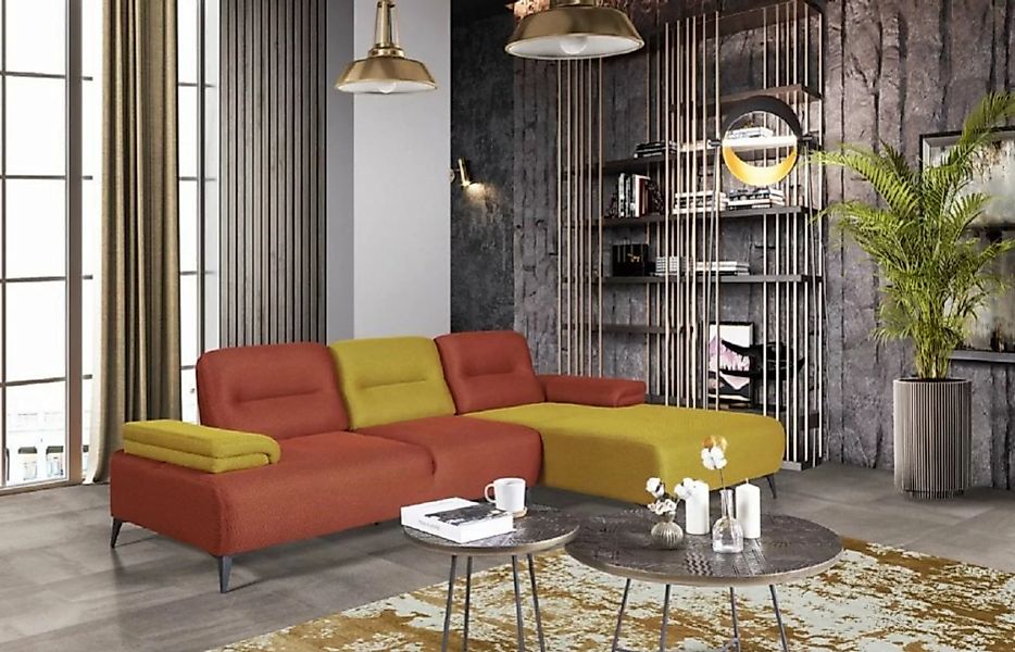 JVmoebel Ecksofa Zweifarbiges L-Form Ecksofa Designer Wohnzimmer Sofa Moder günstig online kaufen