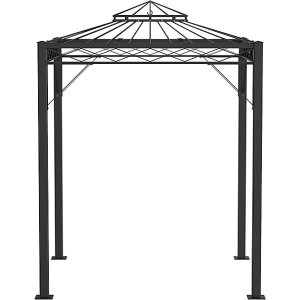 Eleo Pavillon Bolzano 269 cm x 208 cm x 208 cm Pulverbeschichtet Schwarz günstig online kaufen