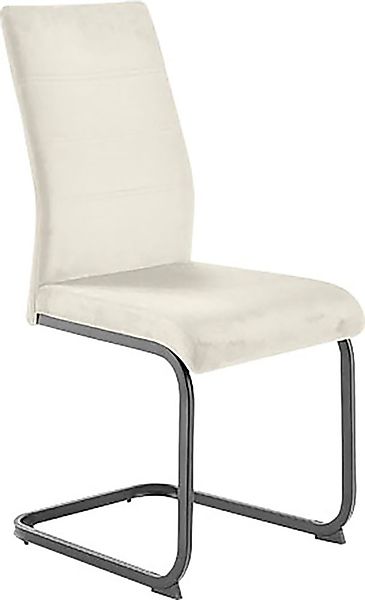 MCA furniture Freischwinger "MCA TICINO Schwingstuhl", Veloursstoff, (4er-S günstig online kaufen