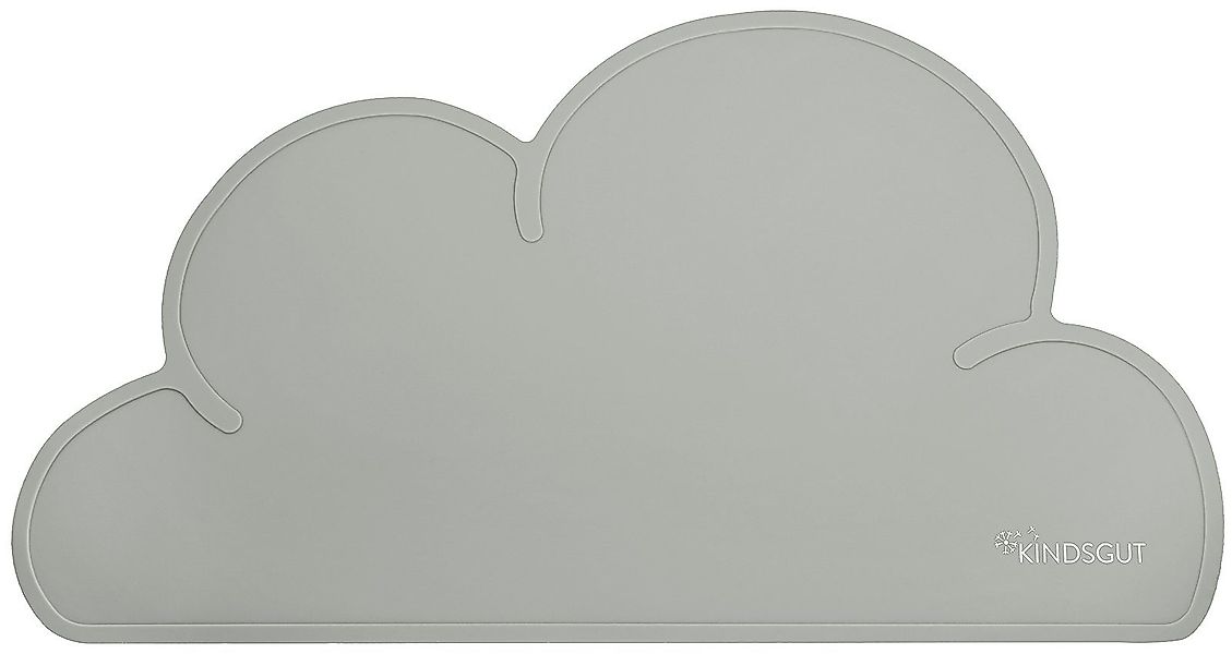 KINDSGUT Platzset Platzdeckchen Wolke, umweltfreundlich, Dunkelgrau günstig online kaufen