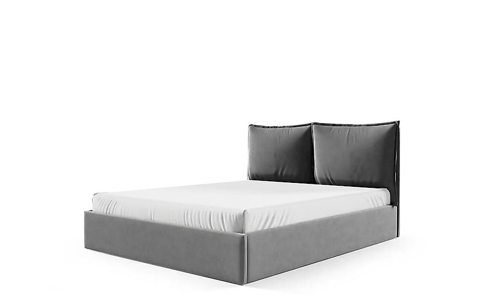 Polsterbett mit Bettkasten Glam ¦ grau ¦ Maße (cm): B: 149 H: 100 Betten > günstig online kaufen