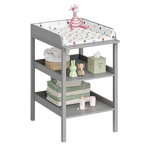 Bellabino Wickeltisch Bani, Wickelregal schmal, grau, günstig online kaufen