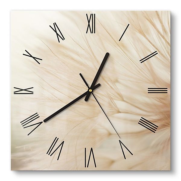 DEQORI Wanduhr 'Zarte Natur' (Glas Glasuhr günstig online kaufen