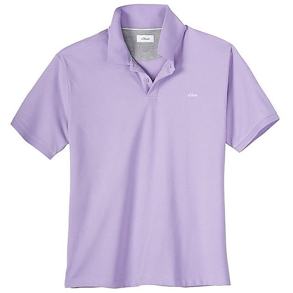 s.Oliver Poloshirt s.Oliver Übergrößen Basic Poloshirt flieder günstig online kaufen