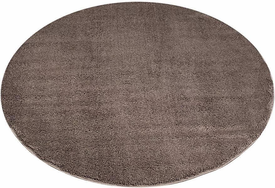 Carpet City Teppich »Softshine 2236«, rund, 14 mm Höhe, besonders weich, Un günstig online kaufen