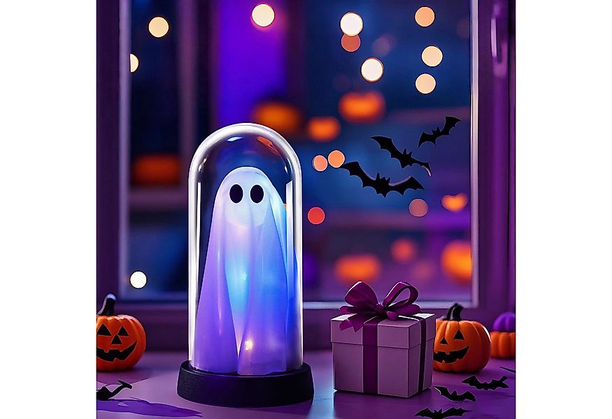 MUPOO LED Nachtlicht Halloween LED Geisterdeko, LED Dekofigur Geist in Glas günstig online kaufen