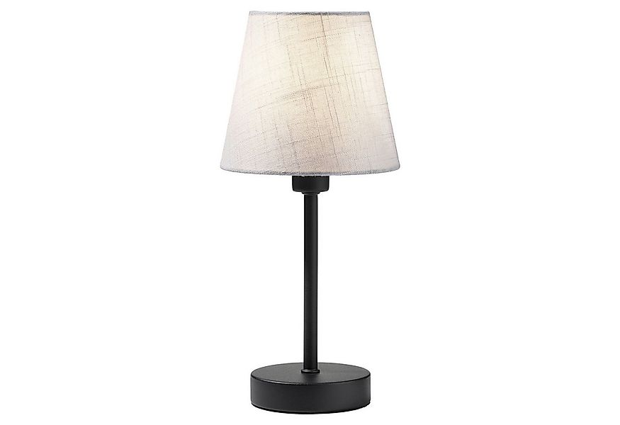 casa NOVA Tischleuchte Tischlampe FIBO, H 32 cm, Schwarz, Weiß, Metall, ohn günstig online kaufen