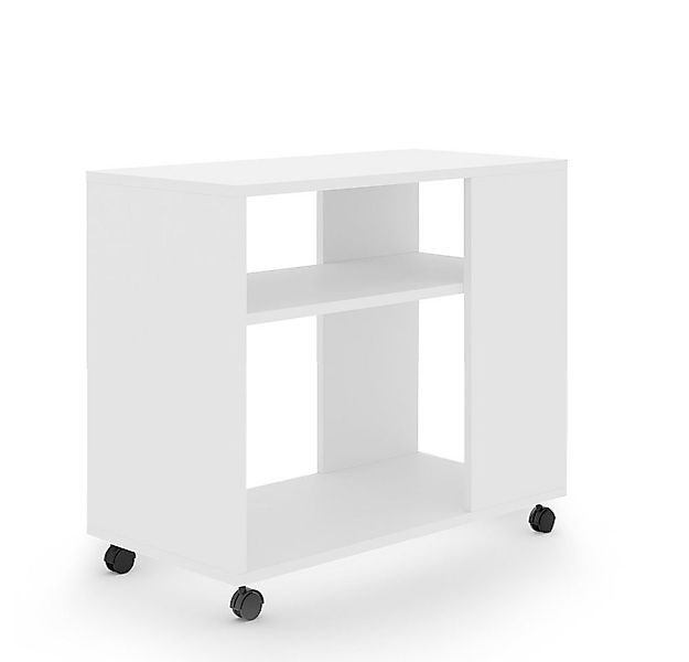 Vicco Beistelltisch Rolli, Weiß, 70 x 35 cm günstig online kaufen