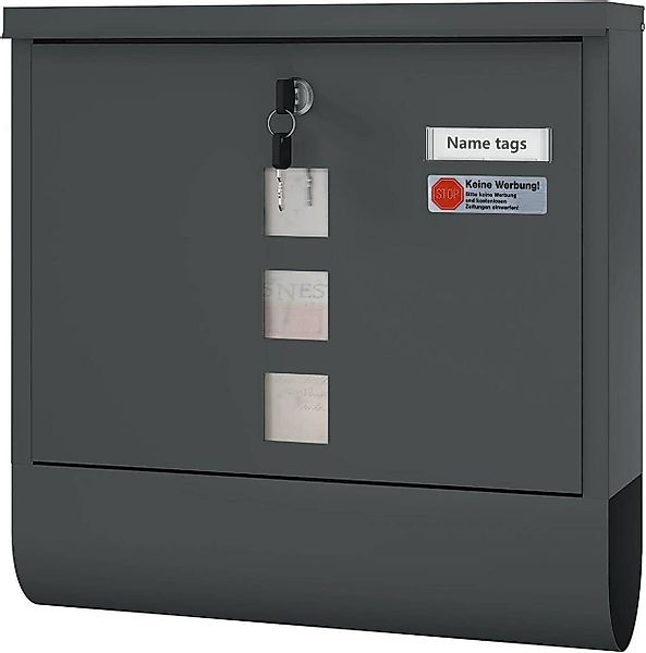 Woltu Wandbriefkasten (1-St), Postkasten mit Zeitungsfach günstig online kaufen