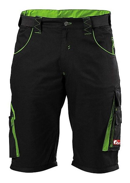 fortis Shorts Herren Bermuda 24, schwarz/limegreen, Größe 54 günstig online kaufen