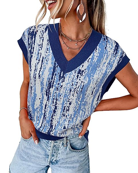 Arach&Cloz Pullunder Arach&Cloz Damen Pulloverwesten bedruckt günstig online kaufen