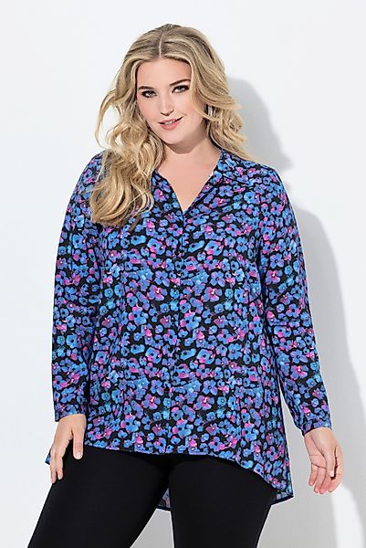 MIAMODA Hemdbluse Bluse Schleifen-Druck Langarm günstig online kaufen