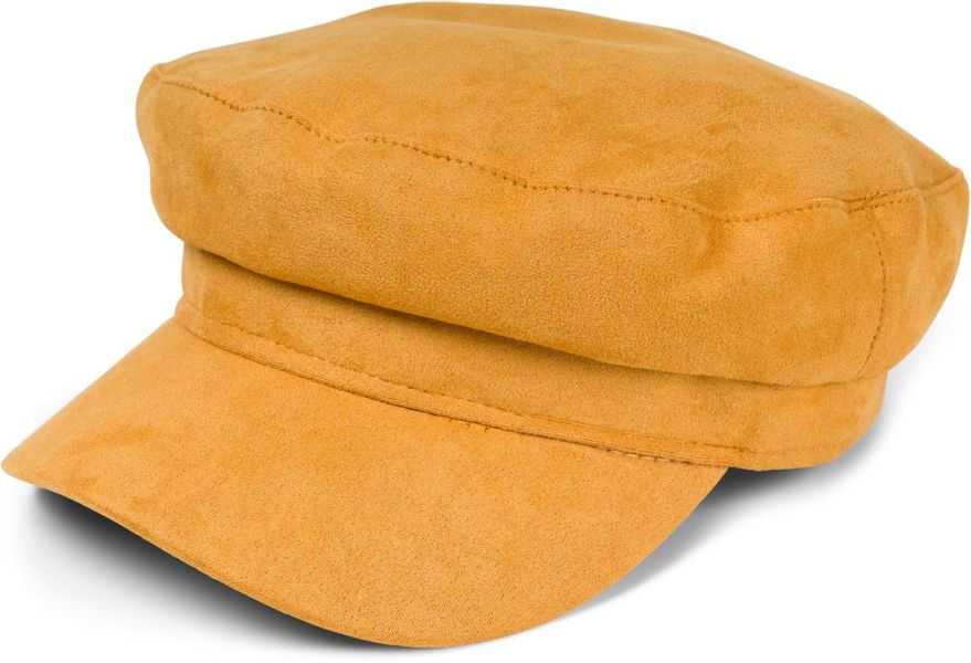 styleBREAKER Ballonmütze Ballonmütze Einfarbig Veloursleder Optik günstig online kaufen