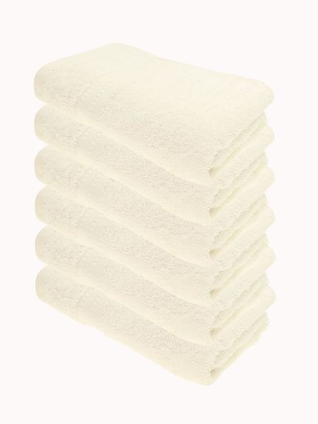 Julie Julsen Handtücher 6-Handtücher-Weiss, Bio-Baumwolle (6-St) günstig online kaufen