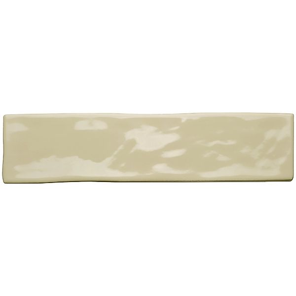 Eurostone Wandfliese Loft Steingut Glasiert Glänzend Beige 7,5 cm x 30 cm günstig online kaufen