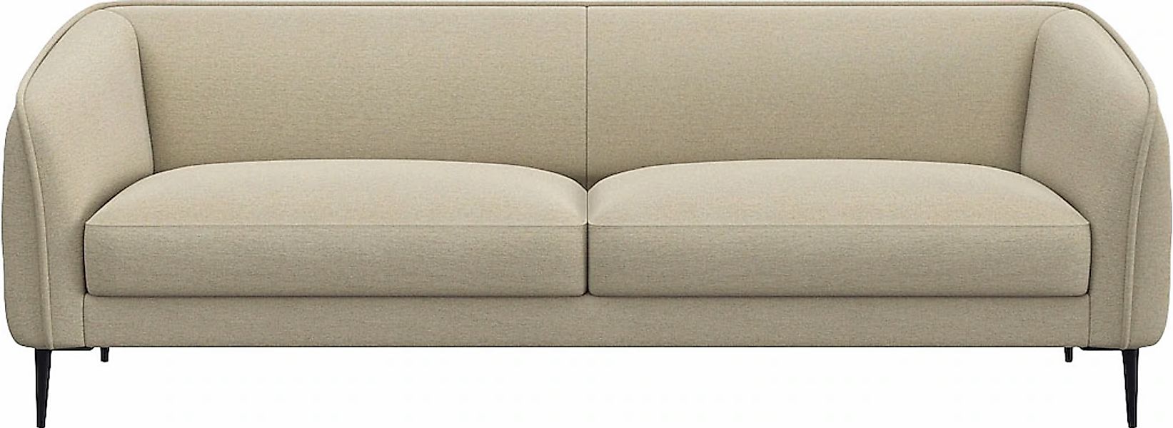 FLEXLUX 3-Sitzer "Belle Designsofa, Couch, bequem durch Kaltschaum im Sitz" günstig online kaufen