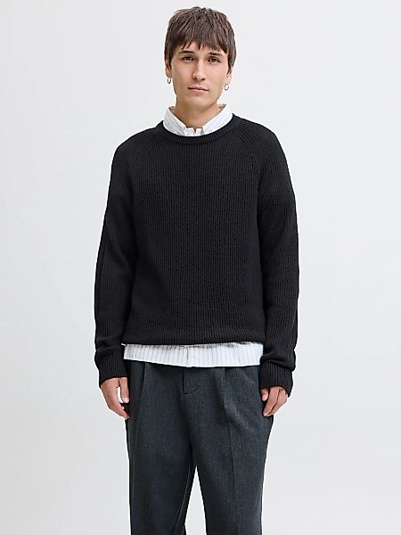 Jack & Jones Rundhalspullover "JJPANNEL KNIT CREW NECK AW25" günstig online kaufen
