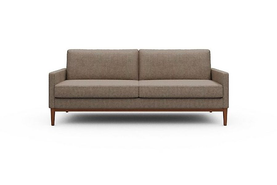 moebelfaktor Sofa Bodo 3-Sitzer, Retro-Design, elegante Linien, stabile Hol günstig online kaufen