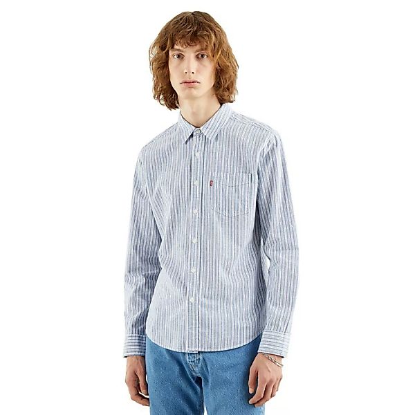 Levi´s ® Sunset 1 Slim-langarm-hemd Mit Taschen S William Dutch Blue günstig online kaufen