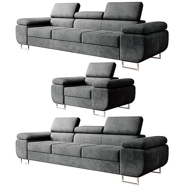 M-Punkt24 Polstergarnitur Miami, (3-3-1 Set, 3-1-1, günstig online kaufen