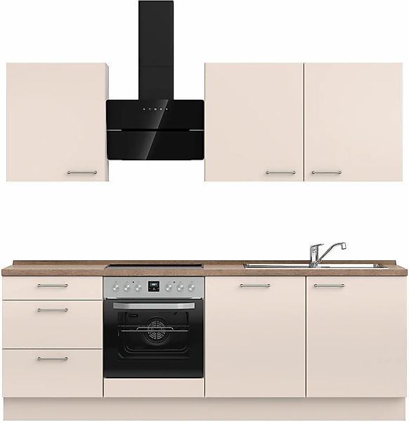 nobilia Küchenzeile ""Laser II", Ausrichtung wählbar, Breite 240 cm" vormon günstig online kaufen