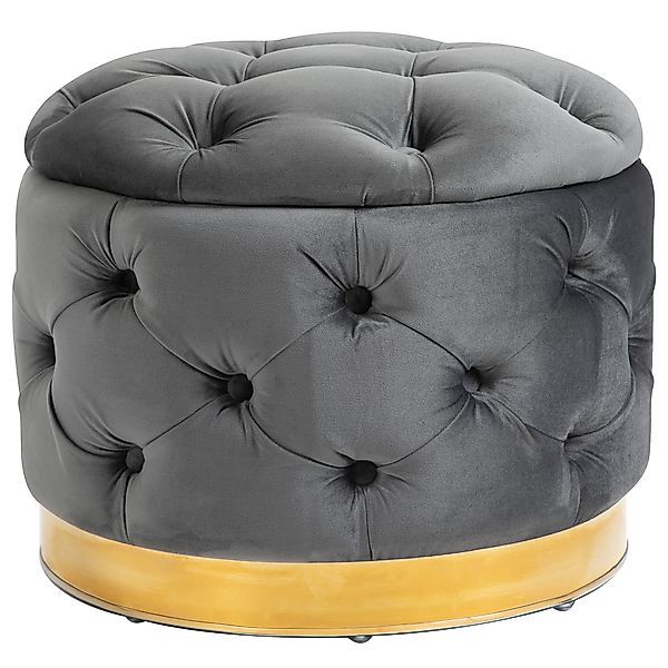 HOMCOM Vintage Hocker, Sitzhocker Truhenbank Fußbank Fußhocker mit Stauraum günstig online kaufen