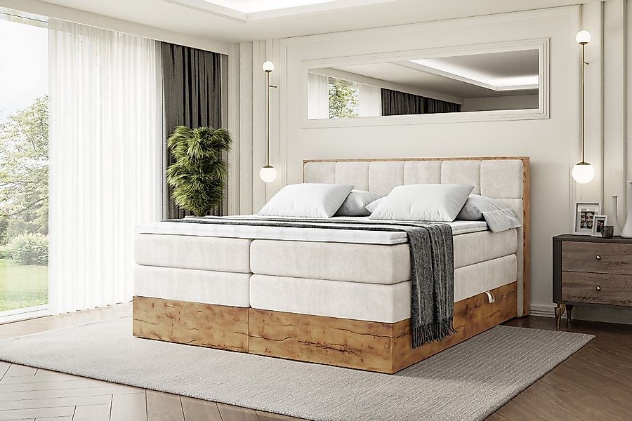 ALTDECOR Boxspringbett LOLLI7 KING (Multipocket-Matratze H4, günstig online kaufen