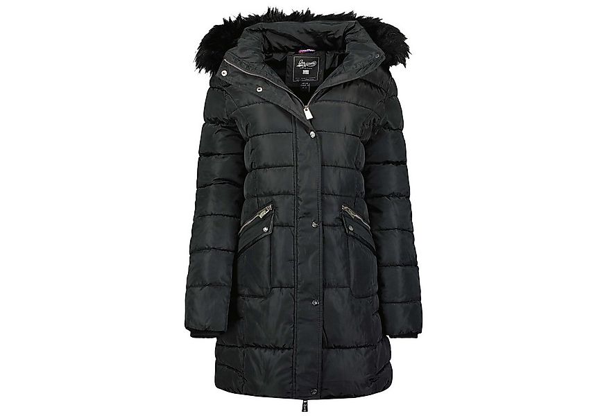 Geo Norway Winterjacke Damen Outdoor Jacke Steppjacke in Unifarbe, mit abne günstig online kaufen