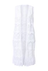 MIAMODA Sommerjacke Weste längere Form Spitze günstig online kaufen