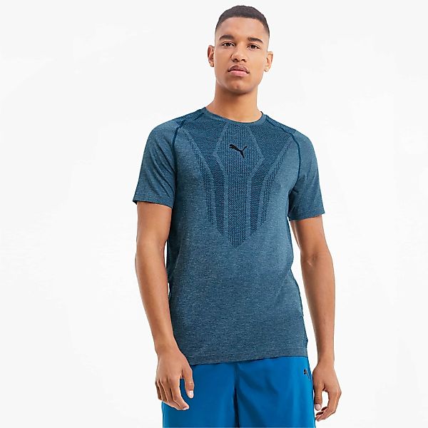 PUMA evoKNIT Herren Trainings-T-Shirt | Mit Aucun | Blau | Größe: XL günstig online kaufen