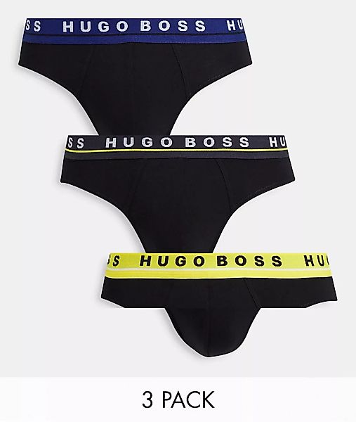 BOSS – Bodywear – 3er-Pack Unterhosen in Schwarz günstig online kaufen