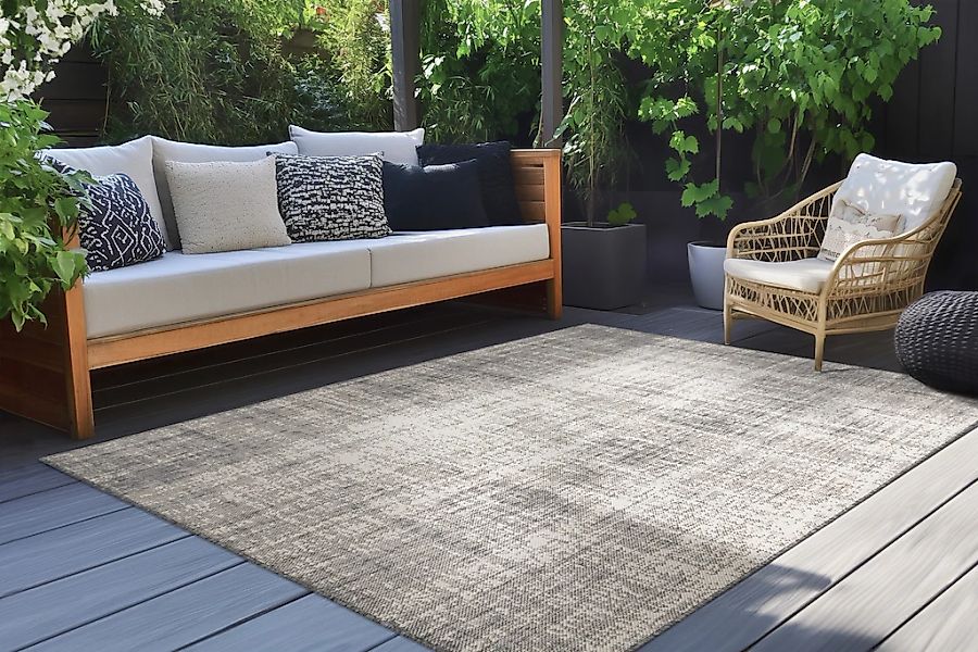 Kayoom Teppich "Nibru 625" rechteckig 5 mm Höhe Flachgewebe, In- und Outdoo günstig online kaufen